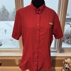 Columbia Red Short Sleeve Shirt